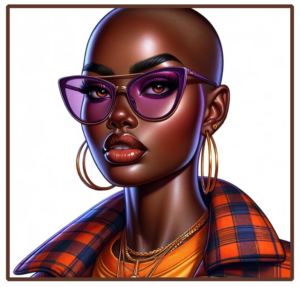 Bald Beauty (PNG Printable Downloads Only)