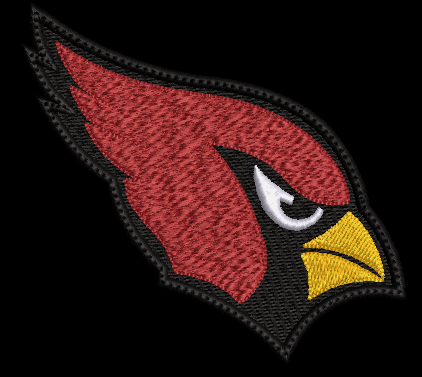 Embroidered Arizona Cardinals Red Patch