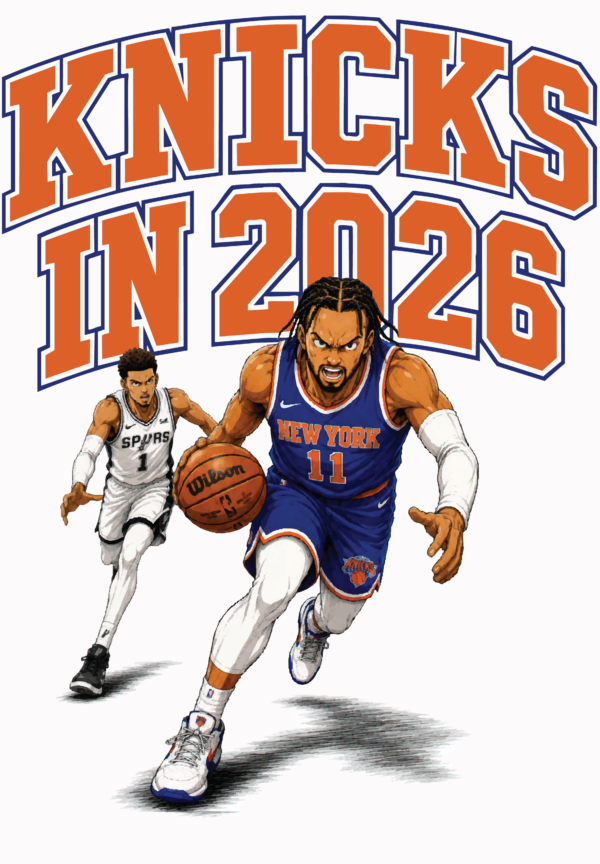 Knicks In 2026 in White New York Knicks in 2026 on White